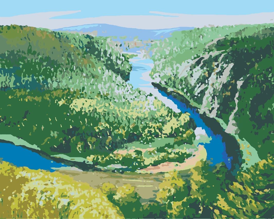 Картина  по номерам на холсте 40x50 "Шульган Таш"