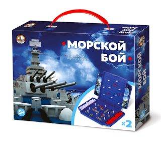 Обложка товара «Игра настольная "Морской бой" (мини)»