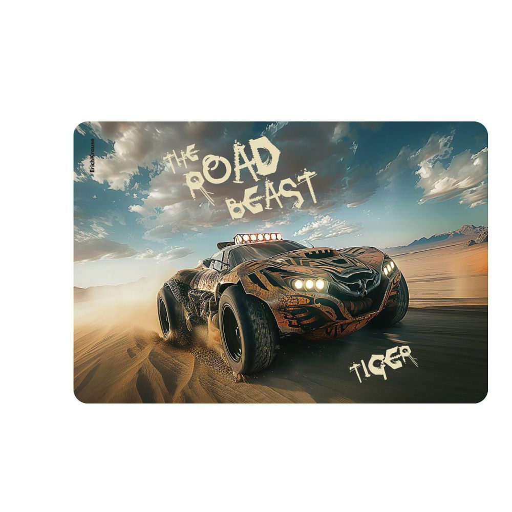 Подкладка настольная пластиковая ErichKrause Road Beast, А3 