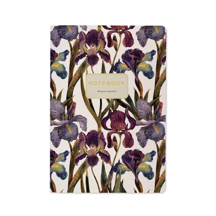 Обложка товара «ТЕТРАДЬ А5, Bruno Visconti "FLORA.Ирисы", 40л. клетка»