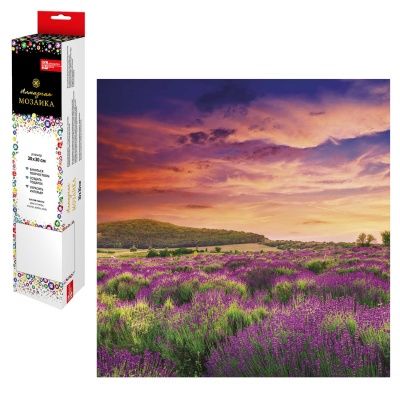 Набор для творчества Алмазная  мозаика ЛАВАНДОВЫЙ БРИЗ, размер холста: 30*30 см