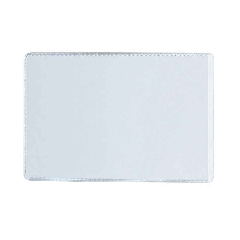 Обложка-карман для проездных документов и карт ДПС, 65*98мм, ПВХ, прозрачный 