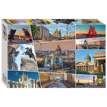 Обложка товара «Мозаика "puzzle" 1500 "Санкт-Петербург. Город белых ночей"»