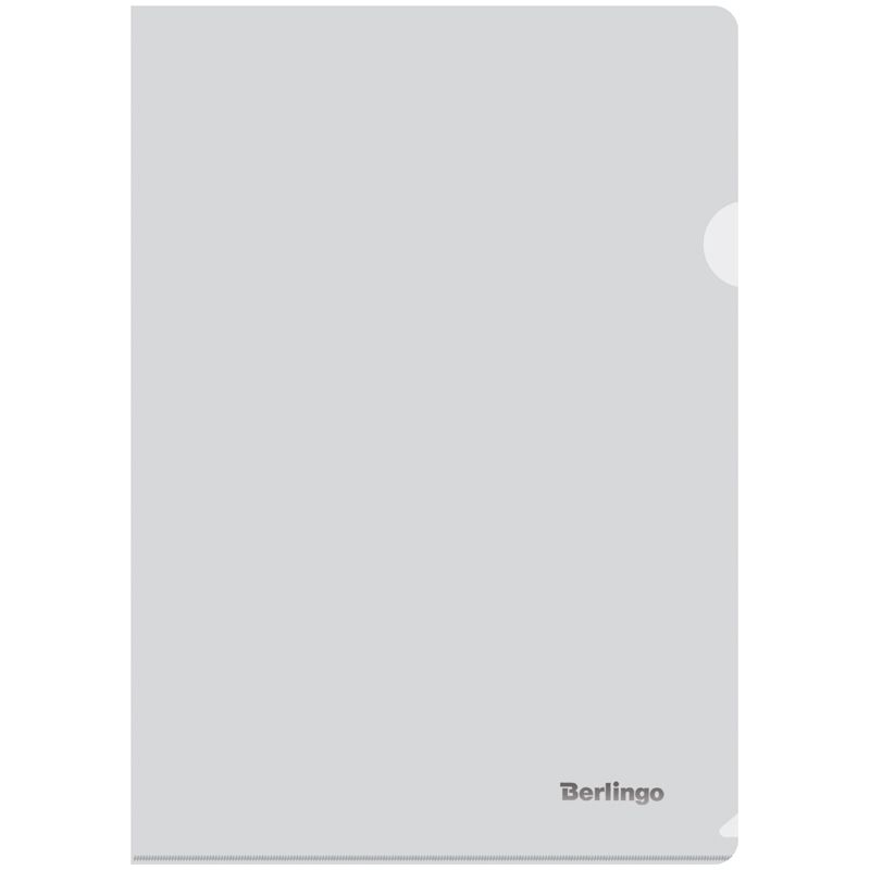Папка-уголок Berlingo, А4, 180мкм, прозрачная бесцветная 