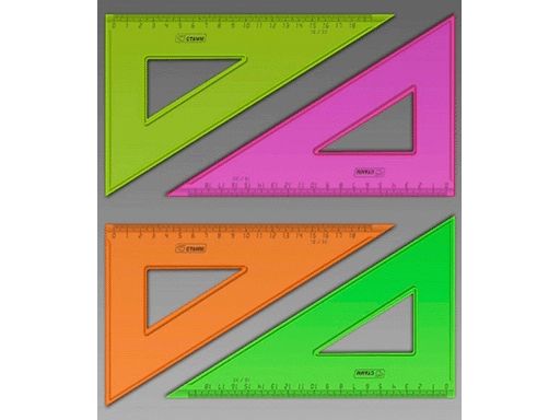 Треугольник 18см 30* Neon Cristal ассорти