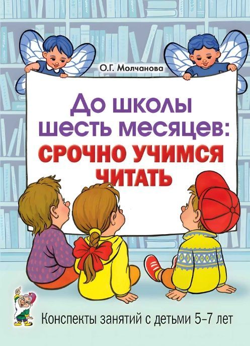 Обложка товара «***До школы шесть месяцев: срочно учимся читать. Планирование работы и конспекты. Молчанова О.Г./19»