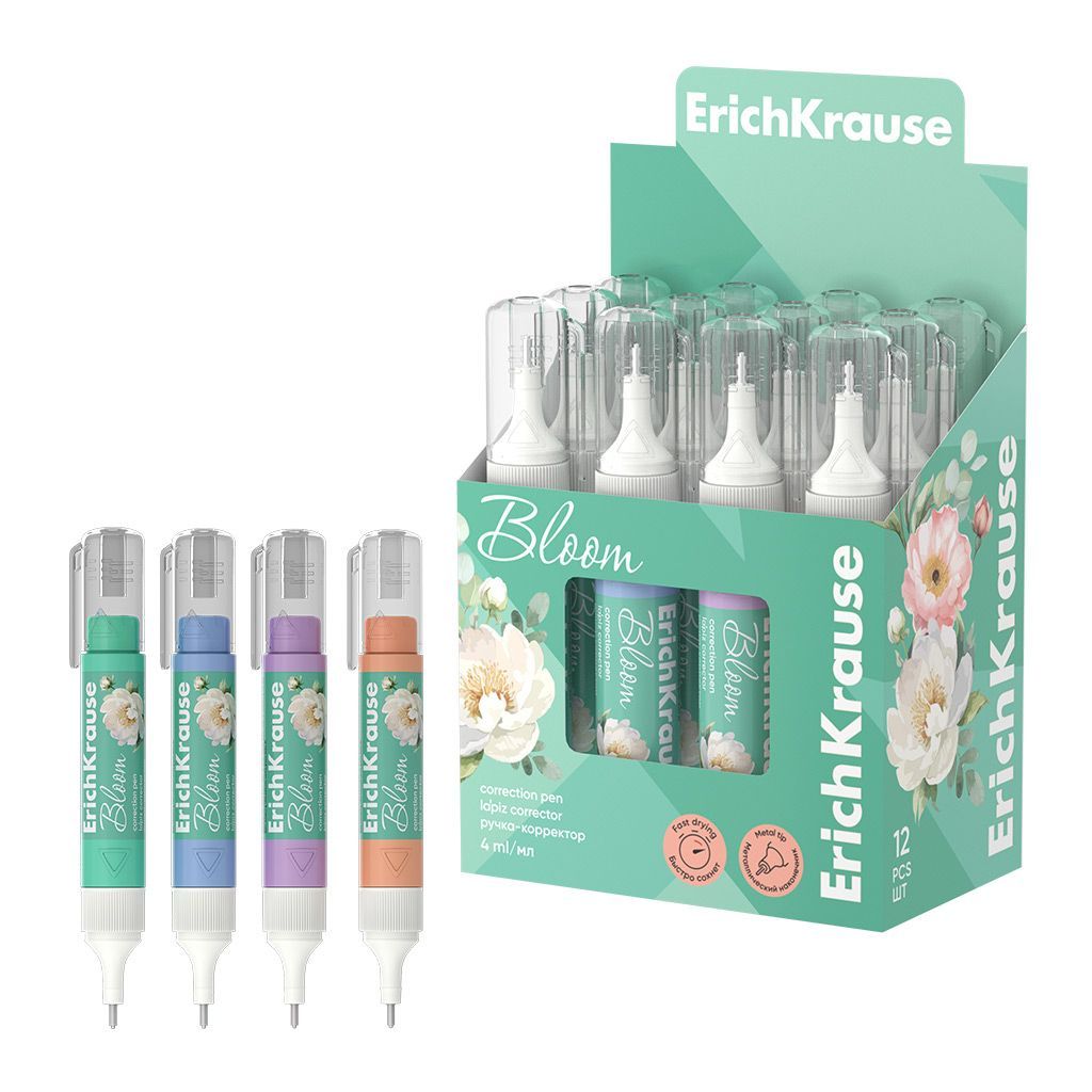Обложка товара «Ручка-корректор ErichKrause Pastel Bloom, 4мл »