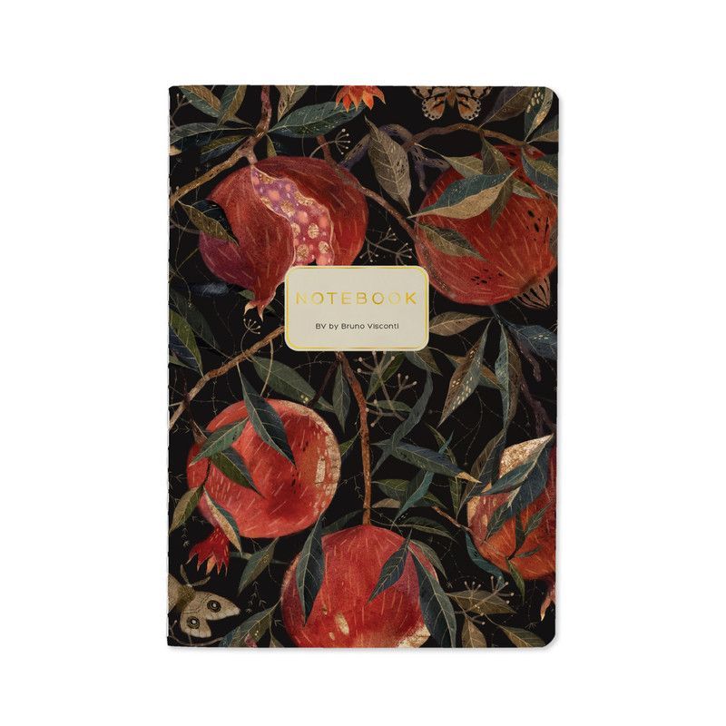 Обложка товара «ТЕТРАДЬ А5, Bruno Visconti "FLORA.ГРАНАТ", 40л. линейка»
