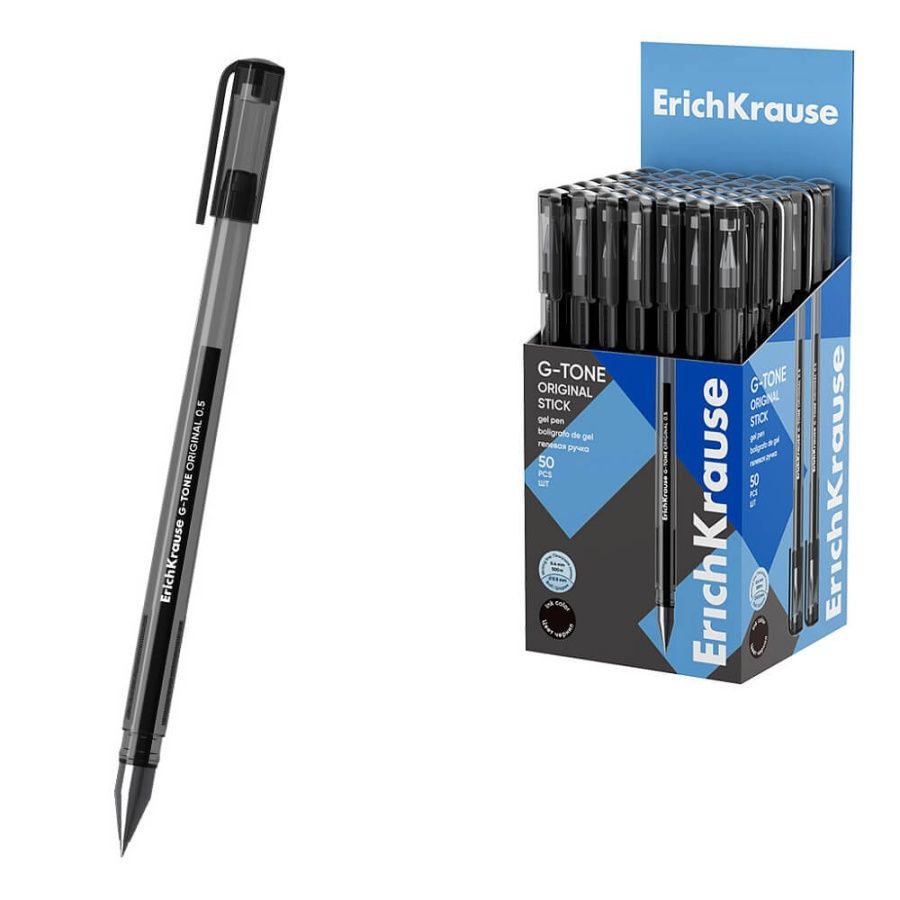 Обложка товара «Ручка гелевая ErichKrause G-Tone Stick Original 0.5, цвет чернил черный »