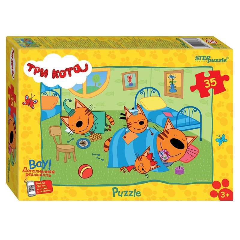 Обложка товара «Мозаика "puzzle" 35 "Три кота (new 2)" (АО "СТС")»