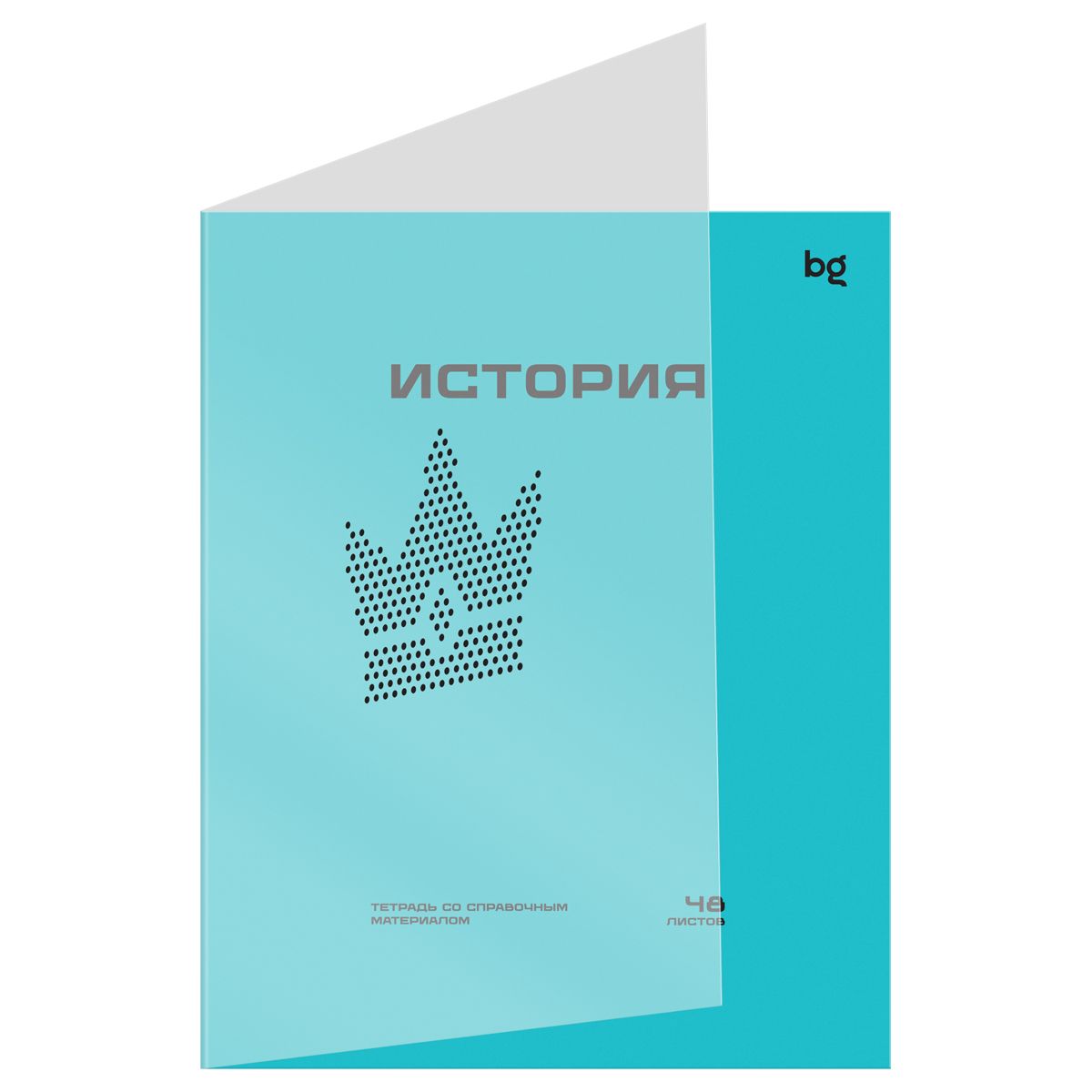 Обложка товара «Тетрадь предметная 48л. BG "Перфокарта" - История, пластиковая обложка »