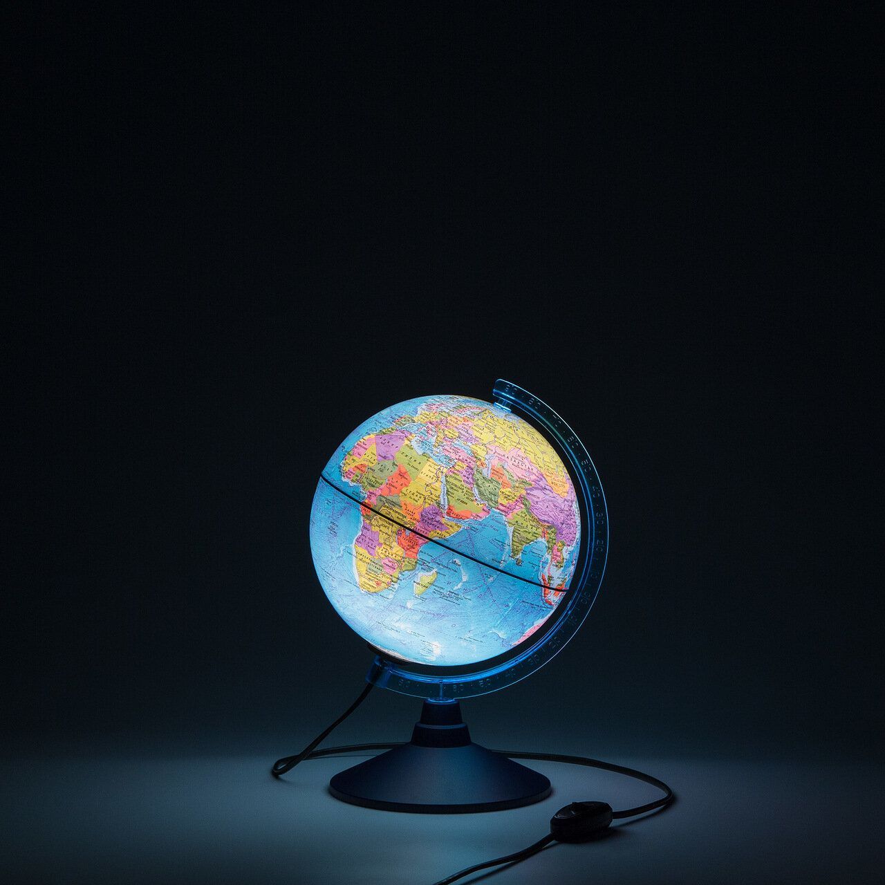Глобус Земли политический 210мм с подсветкой Классик Евро