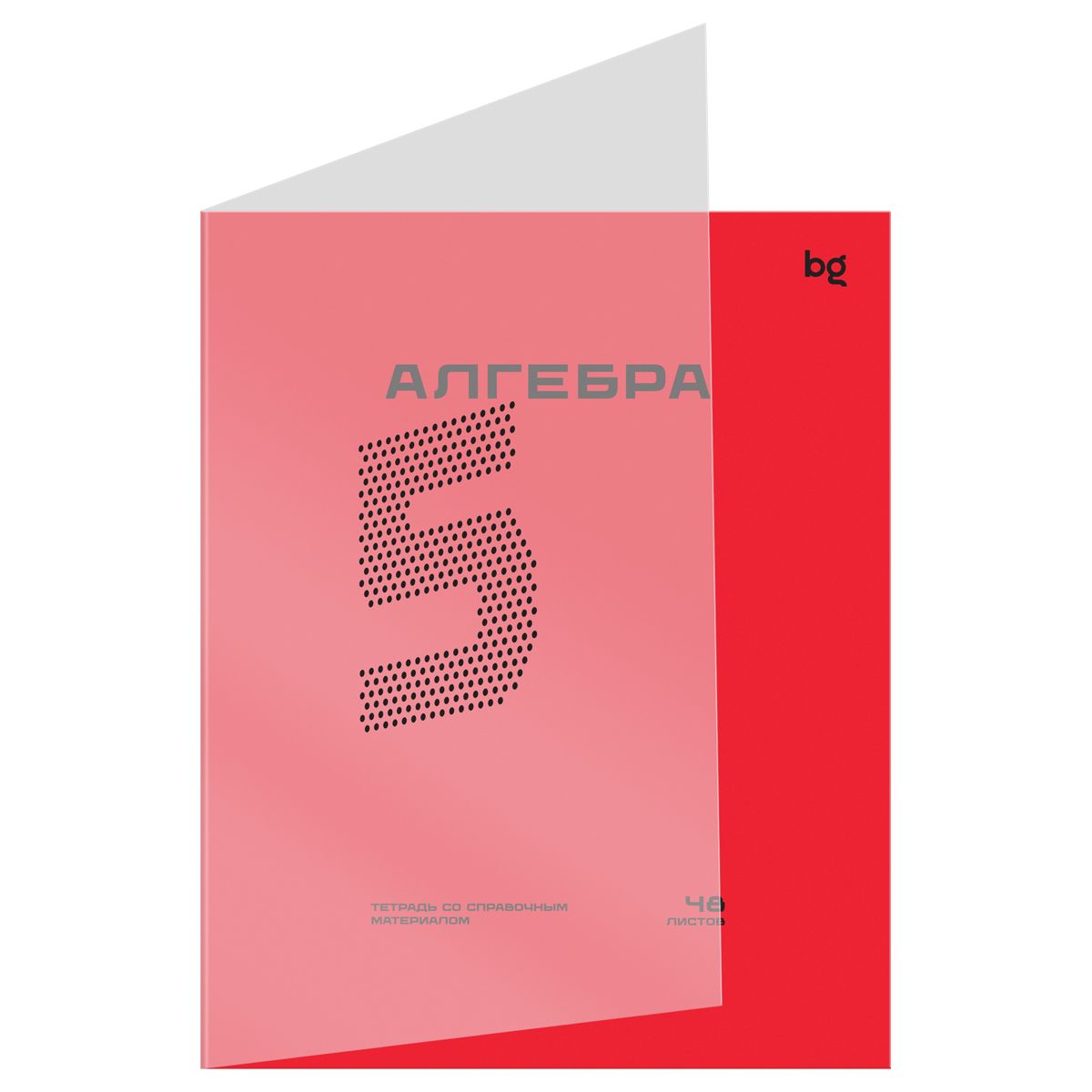 Обложка товара «Тетрадь предметная 48л. BG "Перфокарта" - Алгебра, пластиковая обложка »
