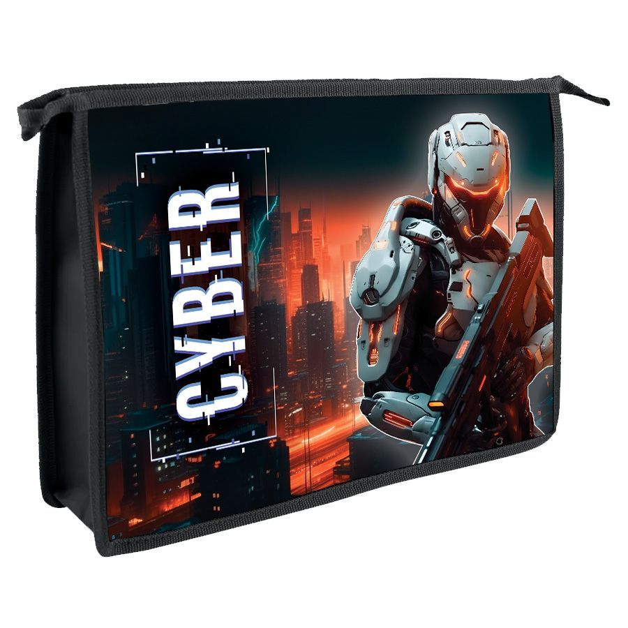 Папка для тетрадей А5 пластиковая,  молния - СОЛДАТ БУДУЩЕГО -