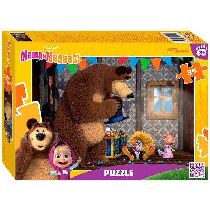 Обложка товара «Мозаика "puzzle" 35 "Маша и Медведь (нов.)" (Анимаккорд)»