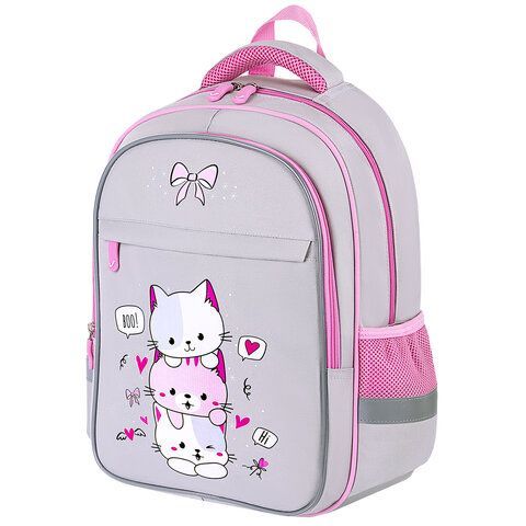 Обложка товара «Рюкзак BRAUBERG FAVOUR, 2 отделения, 3 кармана, Fluffy kittens, 40х29х15 см, 271417»