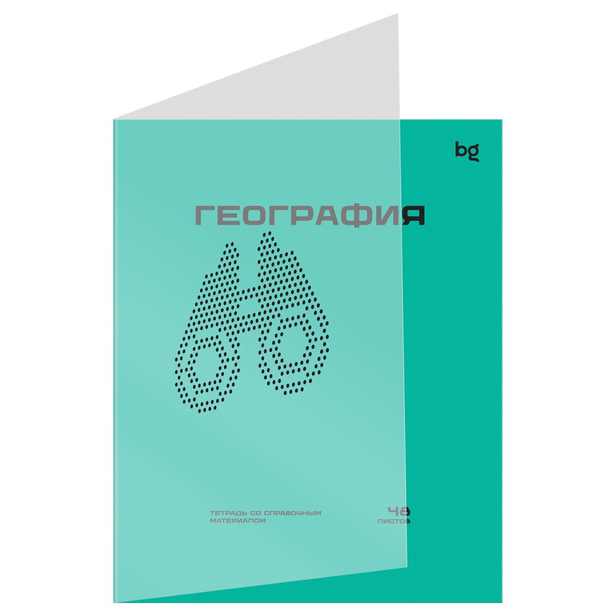 Обложка товара «Тетрадь предметная 48л. BG "Перфокарта" - География, пластиковая обложка »