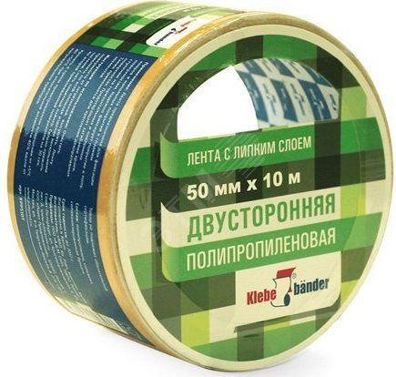 Обложка товара «Двусторонняя полипропиленовая лента 50мм х 10м в и/у Klebebander/36»