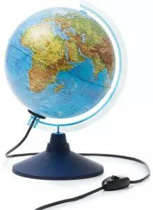 Глобус Земли физический с подсветкой 210мм Классик Евро