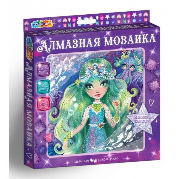 Обложка товара «Алмазная мозаика 20*20 см цветочная фея МУЛЬТИ АРТ»
