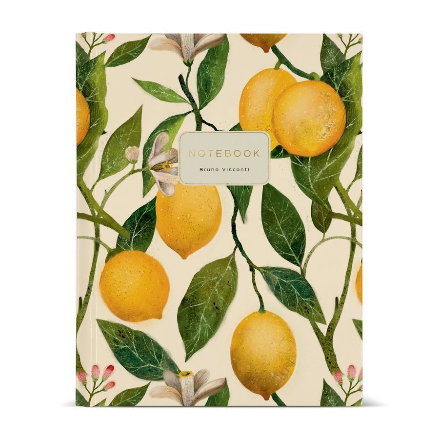 Обложка товара «ТЕТРАДЬ НА КОЛЬЦАХ  СО СМЕННЫМ  БЛОКОМ 80Л. "FLORA.PARADISE.LEMONS"»