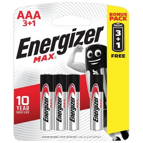 Батарейки Energizer МАХ, ААА (Е92/R03) 1 шт