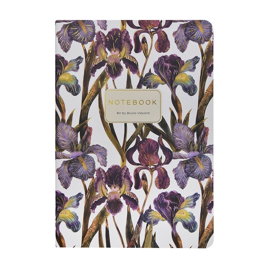 Обложка товара «ТЕТРАДЬ А5, Bruno Visconti "FLORA.ИРИСЫ", 40л. линейка»