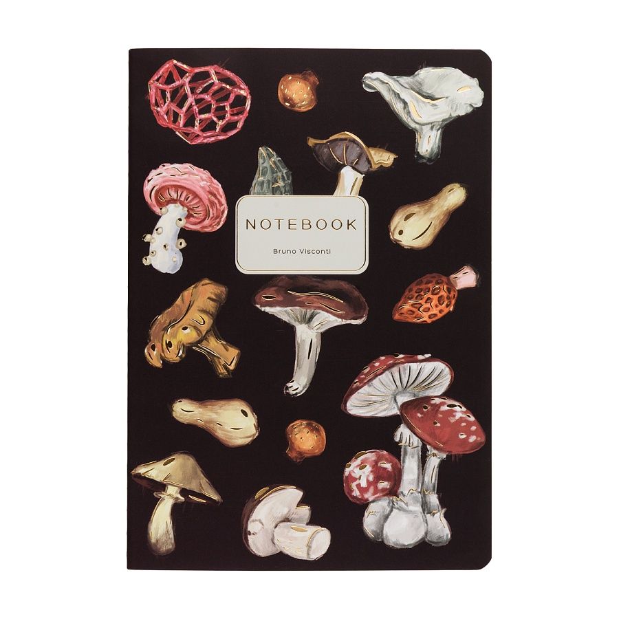 Обложка товара «ТЕТРАДЬ А5, Bruno Visconti "FLORA.Грибная феерия.Brown", 40л. клетка»