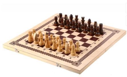 Игра два в одном (шашки, шахматы) 400*200*36