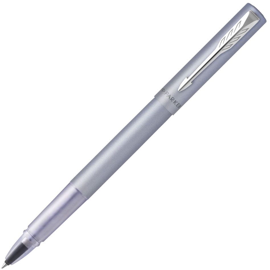 Ручка-роллер Parker "Vector XL Silver Blue" черная, 0,8мм, подарочная упаковка
