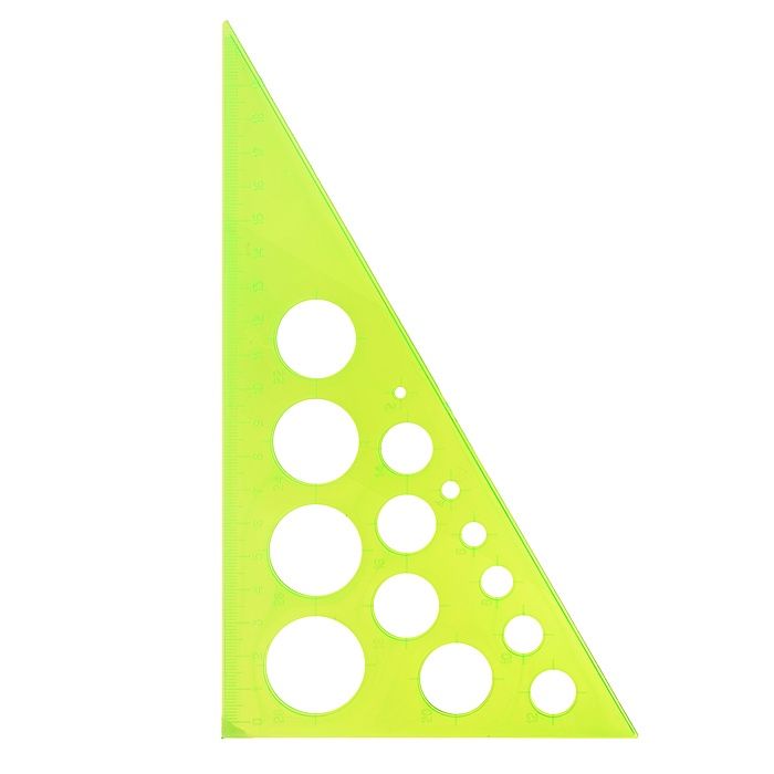 Треугольник с окружностями 19см 30* NEON Cristal ассорти