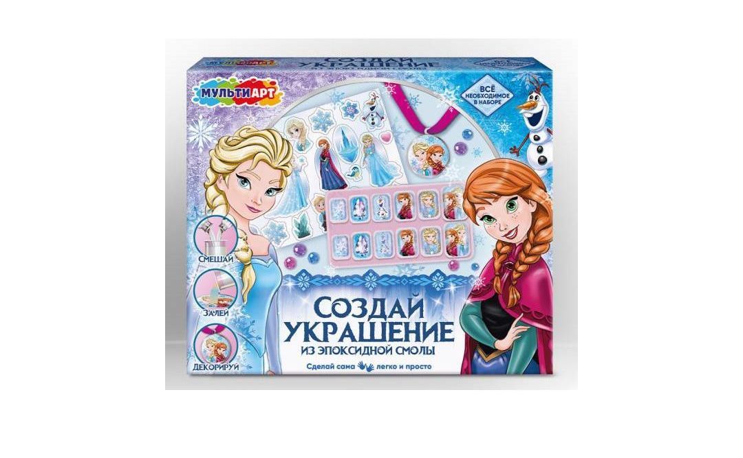 Набор для создания украшений из эпоксидной смолы снежная принцесса MultiArt