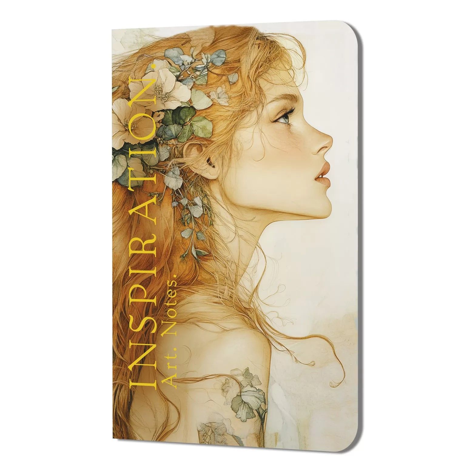 Обложка товара «Блокнот Inspiration. Art. Notes (девушка с цветами в волосах)»