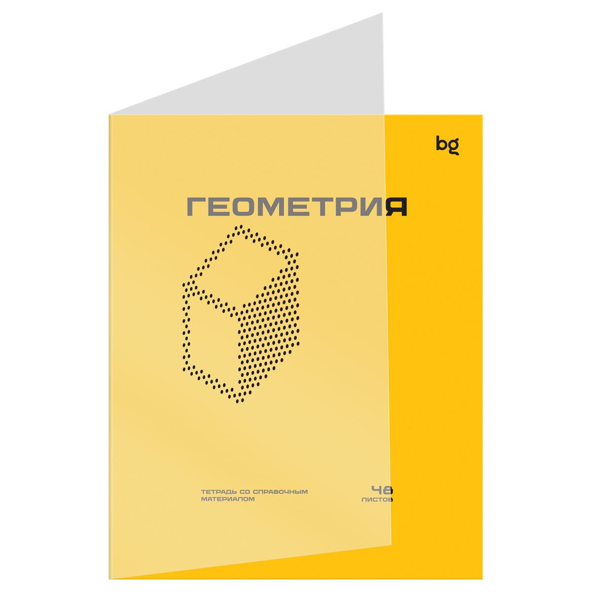 Обложка товара «Тетрадь предметная 48л. BG "Перфокарта" - Геометрия, пластиковая обложка »