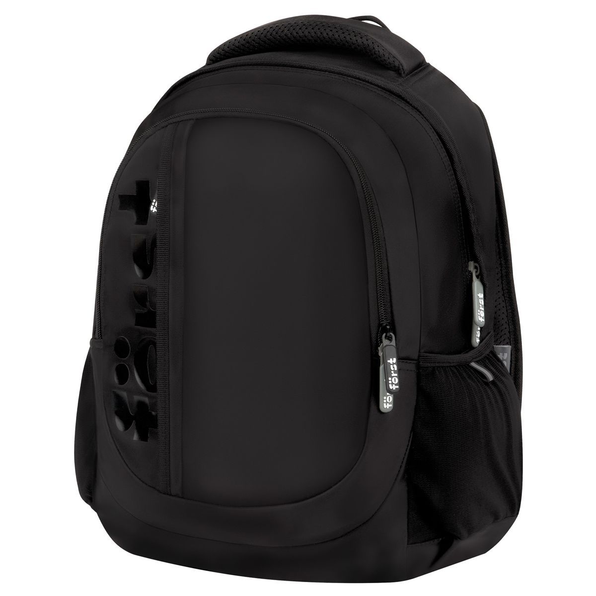 Обложка товара «Рюкзак Först F-Trend "Pure black" 40*29*18см, 2 отделения, 3 кармана, анатомическая спинка »
