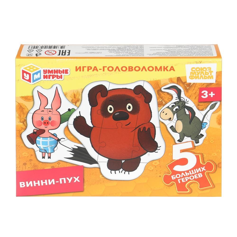 Винни Пух. Союзмультифильм. Игра-головоломка. 190х141х35 мм. Умные игры