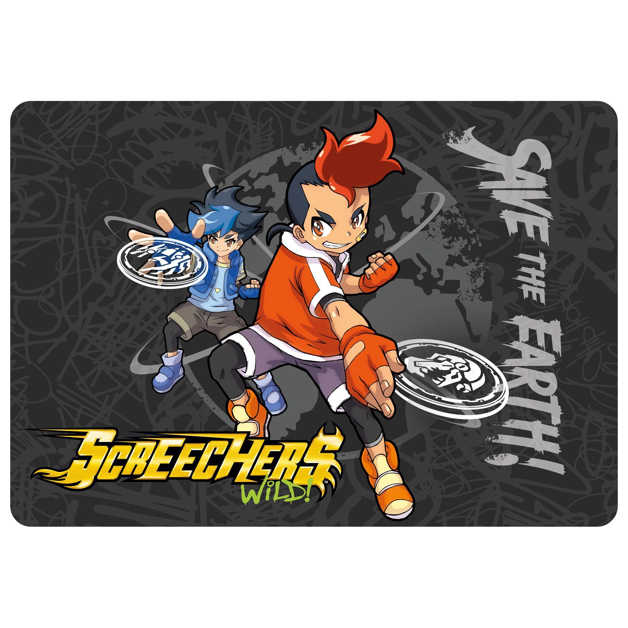 Подкладка на стол д/лепки и рисования А4. -Дикие Скричеры-