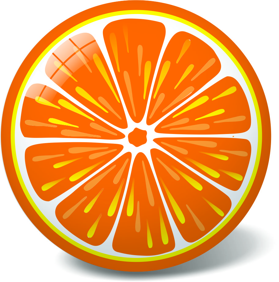 Мяч "Апельсин", 23 см
