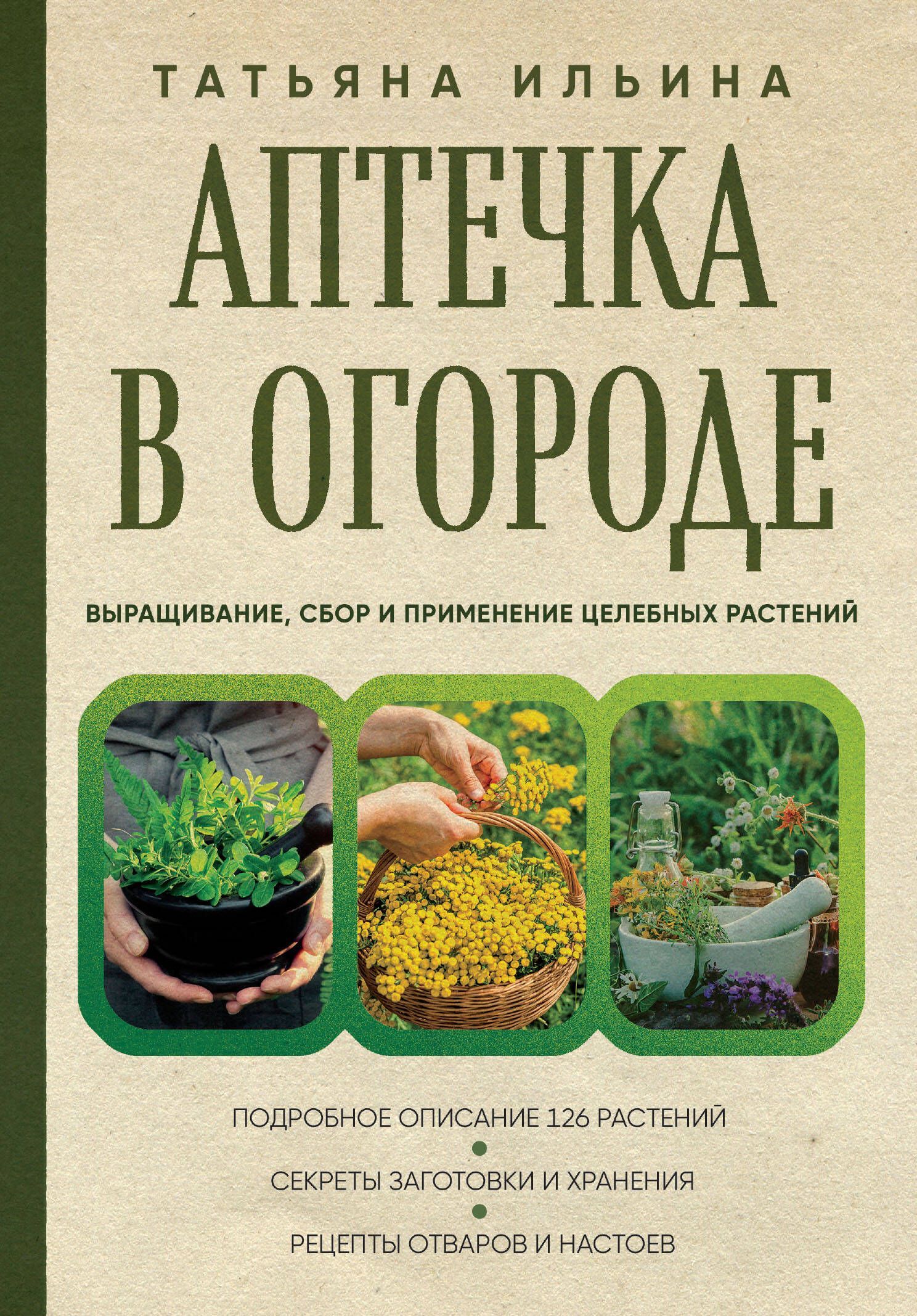 Обложка товара «Аптечка в огороде. Выращивание, сбор и применение целебных растений»