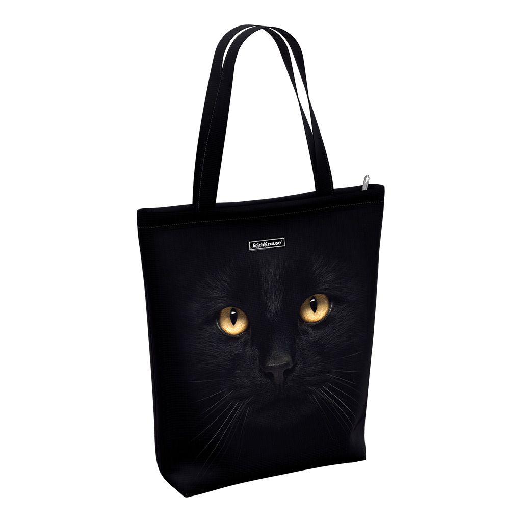 Сумка-шоппер на молнии ErichKrause® 14L Black Cat