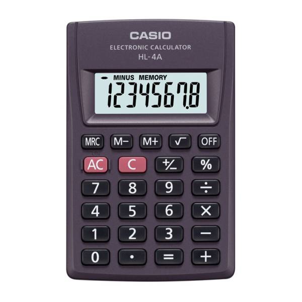 Калькулятор CASIO HL-4А карманный, 8 разрядов,  87x56мм