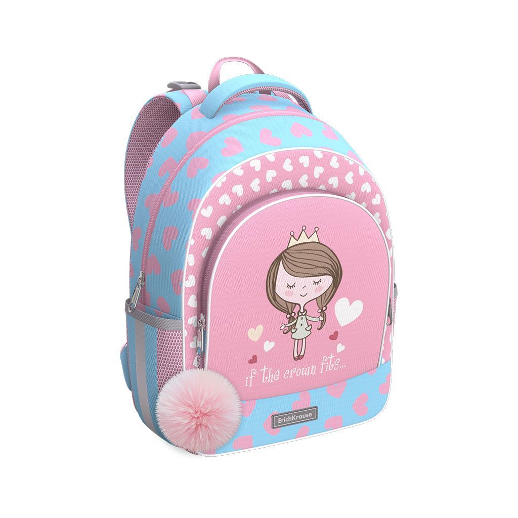 Рюкзак ученический с грудной перемычкой ErichKrause® ErgoLine® 15L Pastel Princess