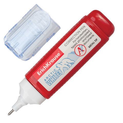 Обложка товара «Ручка-корректор ErichKrause Arctic white, 12мл »