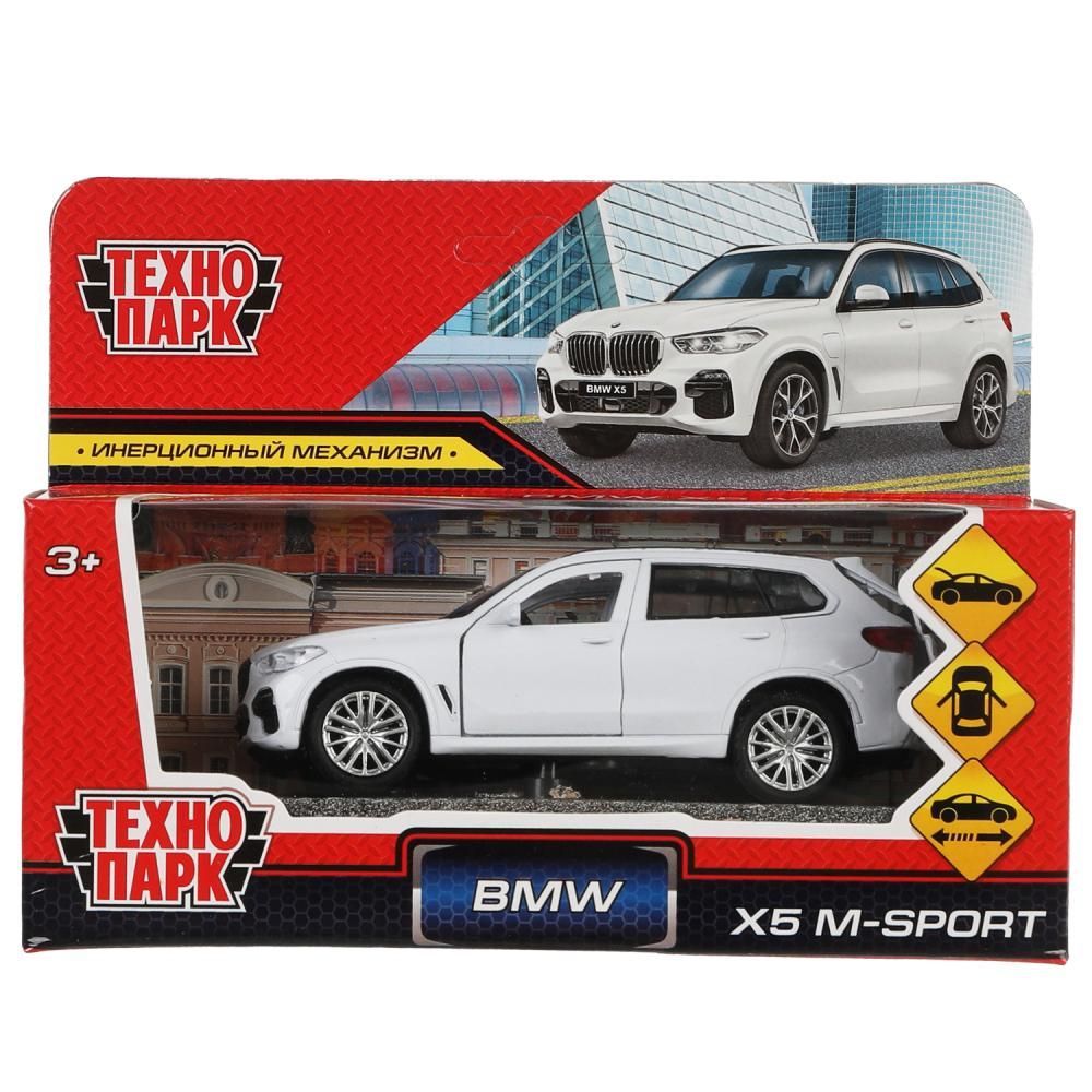 Обложка товара «Машина металл BMW X5 M-SPORT 12 см, двери, багаж, бел, кор. Технопарк »