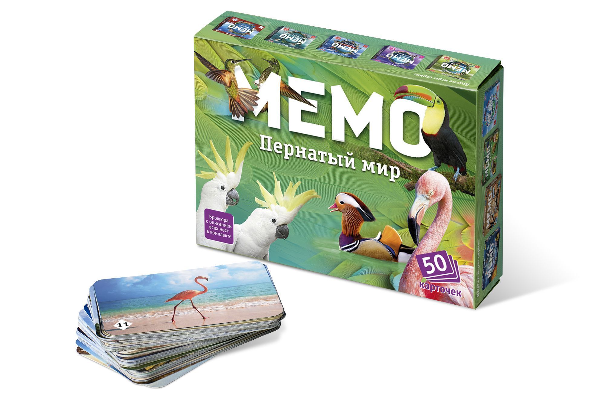 Обложка товара «Мемо "Пернатый мир"  (50 карточек)»