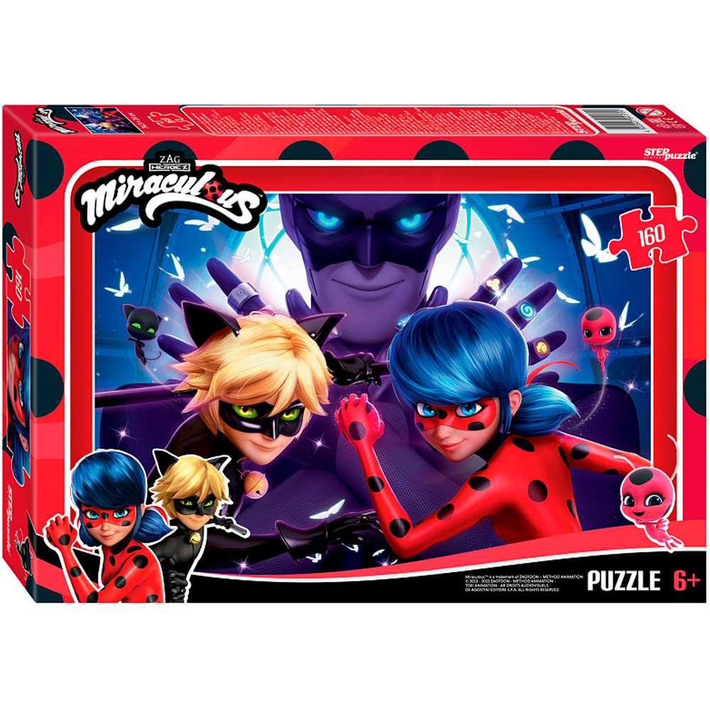 Обложка товара «Мозаика "puzzle" 160 "Леди Баг и Супер-Кот" (ZAGTOON – METHOD)»